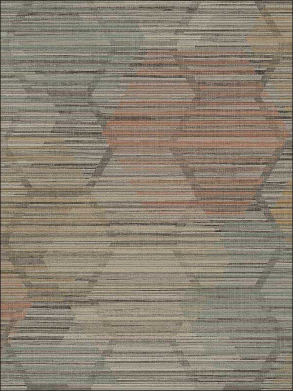 Jabari Brown Geometric Faux Grasscloth Wallpaper 294960515 by A Street Prints Wallpaper for sale at Wallpapers To Go