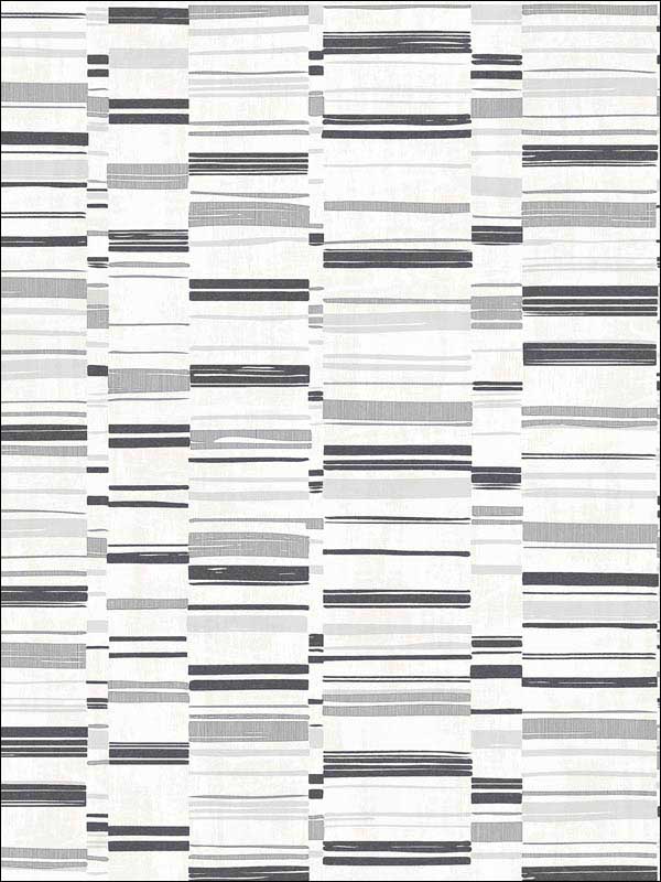 Fresnaye Black Linen Stripe Wallpaper 294960812 by A Street Prints Wallpaper for sale at Wallpapers To Go