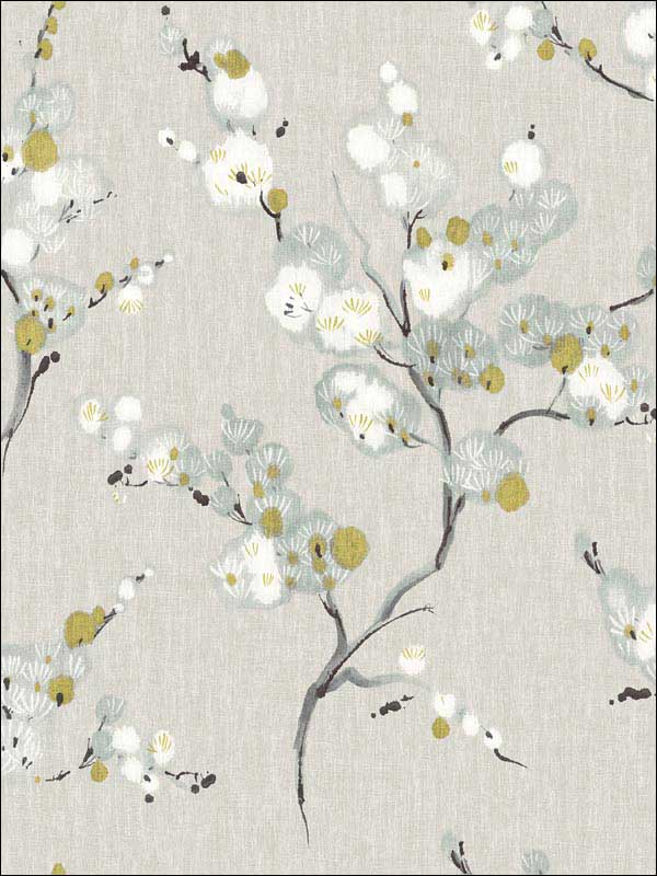 Bliss Blue Floral Wallpaper 290424308 by Brewster Wallpaper for sale at Wallpapers To Go