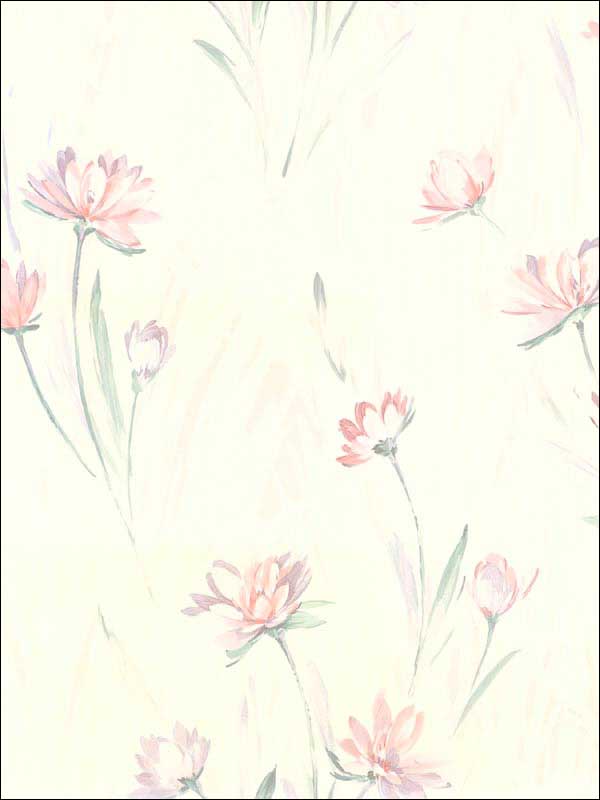 Gloria Eggshell Floral Wallpaper 290437400 by Brewster Wallpaper for sale at Wallpapers To Go