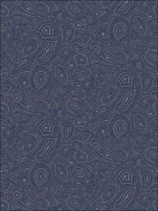 Malachite Royal Blue Silver Wallpaper 11417034 by Cole and Son Wallpaper for sale at Wallpapers To Go