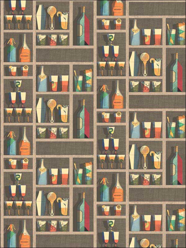 Cocktails Multi Wallpaper 11423043 by Cole and Son Wallpaper for sale at Wallpapers To Go