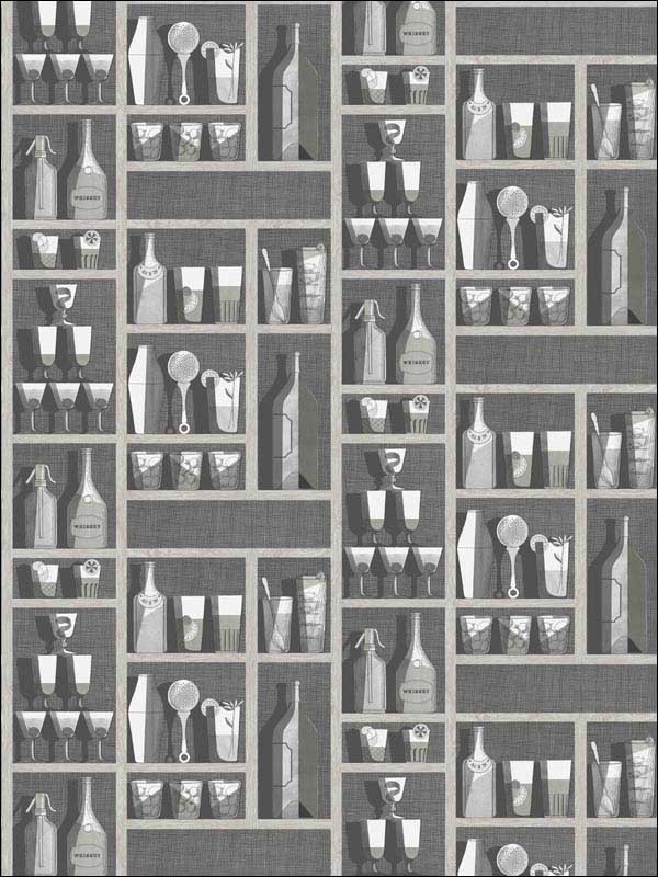 Cocktails Soot Snow Wallpaper 11423045 by Cole and Son Wallpaper for sale at Wallpapers To Go