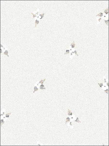 Laurel Spot Grey Wallpaper AF37747 by Patton Norwall Wallpaper for sale at Wallpapers To Go
