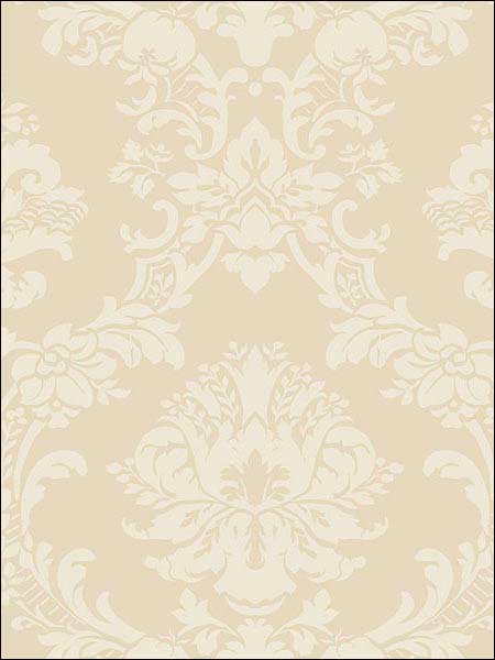 Damask Cream Wallpaper SB37908 by Patton Norwall Wallpaper for sale at Wallpapers To Go