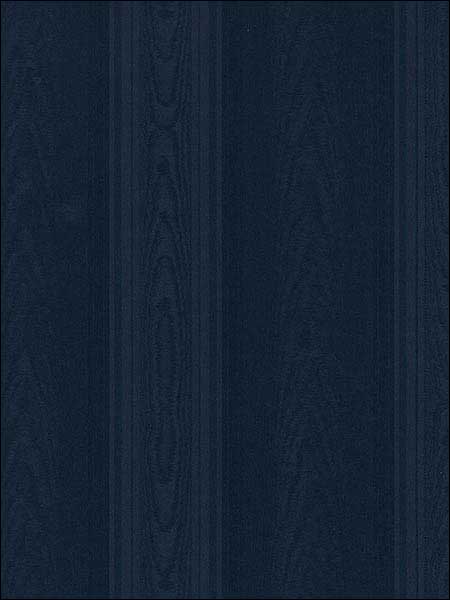 Medium Moire Stripe Navy Blue Wallpaper SK34735 by Patton Norwall Wallpaper
