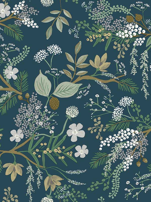 Juniper Forest Green Peel and Stick Wallpaper PSW1197RL by Rifle Paper Co Wallpaper for sale at Wallpapers To Go