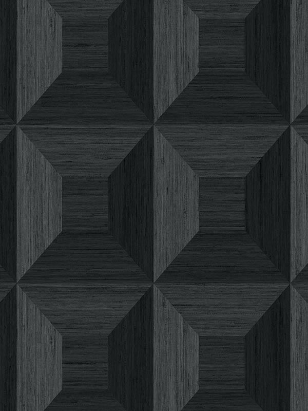 Squared Away Geometric Ebony Wallpaper TC70600 by Seabrook Wallpaper for sale at Wallpapers To Go