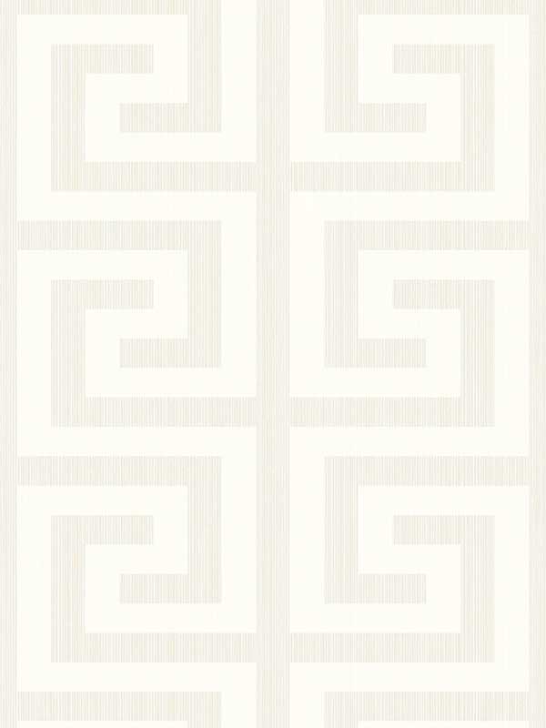 Greek Key Off White Wallpaper 2232013 by Seabrook Wallpaper for sale at Wallpapers To Go