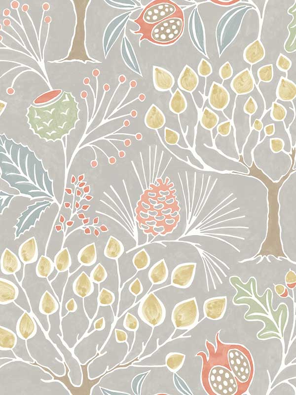 Shiloh Light Grey Botanical Wallpaper 290325829 by A Street Prints Wallpaper for sale at Wallpapers To Go