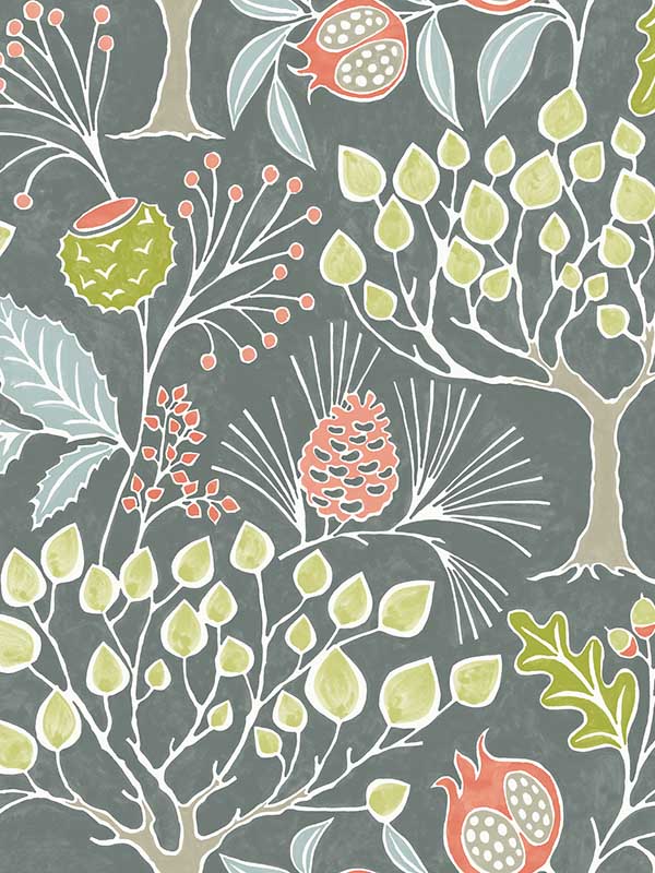 Shiloh Grey Botanical Wallpaper 290325831 by A Street Prints Wallpaper for sale at Wallpapers To Go