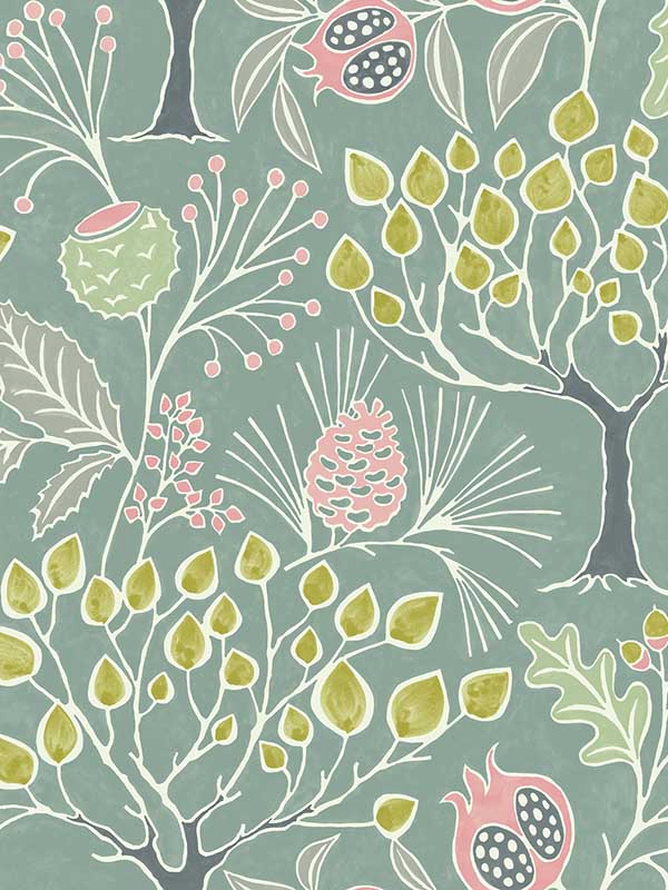 Shiloh Green Botanical Wallpaper 290325832 by A Street Prints Wallpaper for sale at Wallpapers To Go