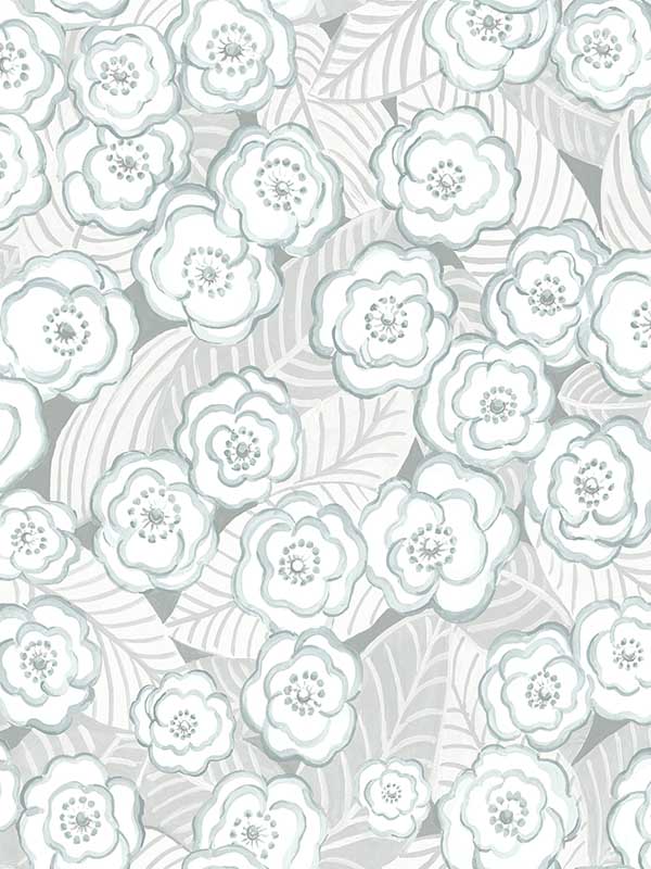 Emery Light Blue Floral Wallpaper 290325836 by A Street Prints Wallpaper for sale at Wallpapers To Go