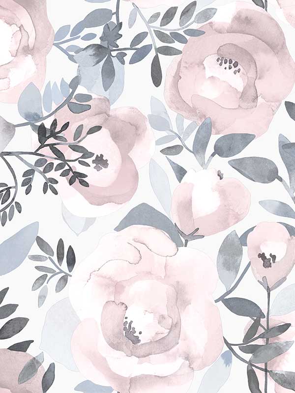 Orla Purple Floral Wallpaper 290325840 by A Street Prints Wallpaper for sale at Wallpapers To Go