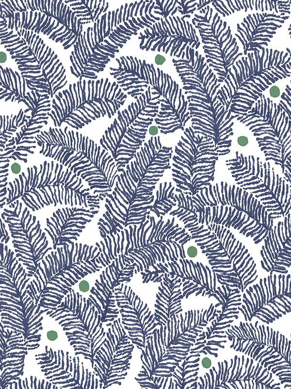 Athina Navy Fern Wallpaper 296926034 by A Street Prints Wallpaper for sale at Wallpapers To Go