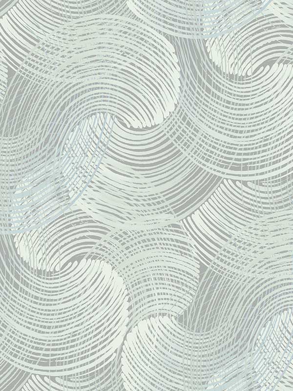 Karson Teal Swirling Geometric Wallpaper 296425909 by A Street Prints Wallpaper for sale at Wallpapers To Go