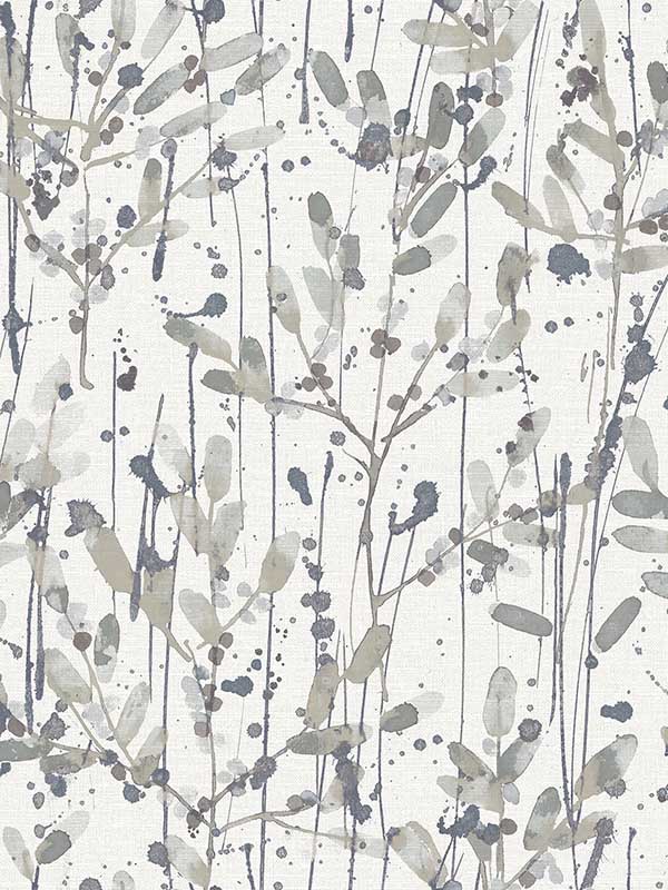 Leandra Grey Floral Trail Wallpaper 297526238 by A Street Prints Wallpaper for sale at Wallpapers To Go