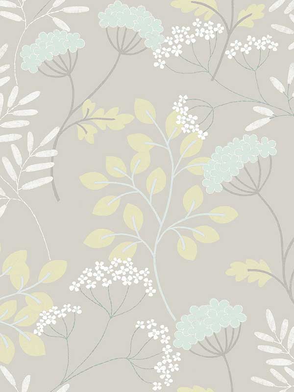 Sorrel Light Grey Botanicals Wallpaper 297587540 by A Street Prints Wallpaper for sale at Wallpapers To Go