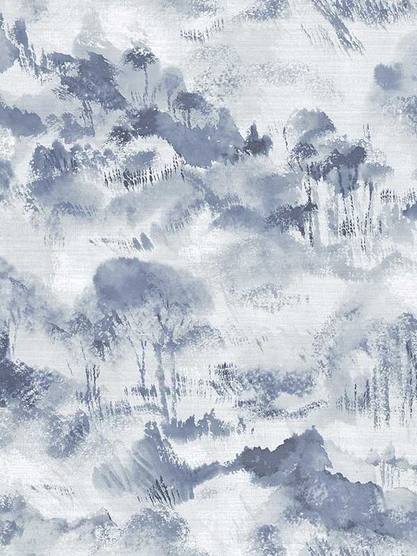 Nara indigo Toile Wallpaper 297587545 by A Street Prints Wallpaper for sale at Wallpapers To Go