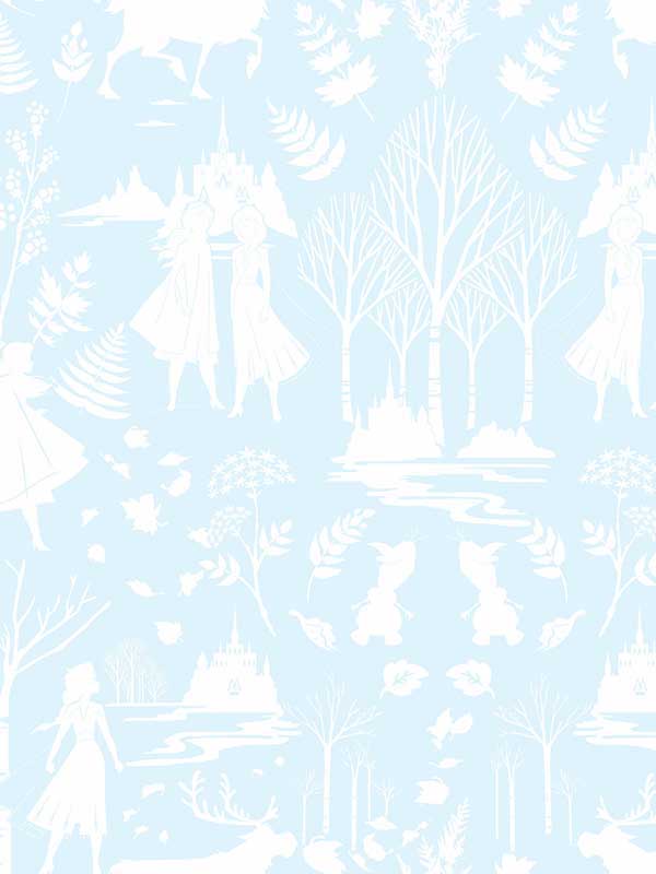 Disney Frozen 2 Nordic Light Blue Aqua Glitter Wallpaper DI1014 by York  Wallpaper