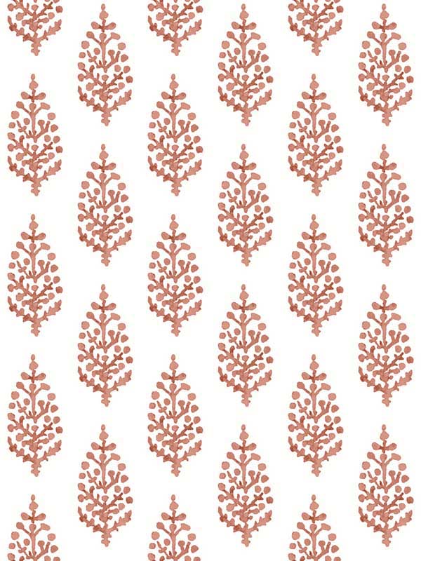 Paisley On Calico Orange Wallpaper FH4066 by York Wallpaper for sale at Wallpapers To Go