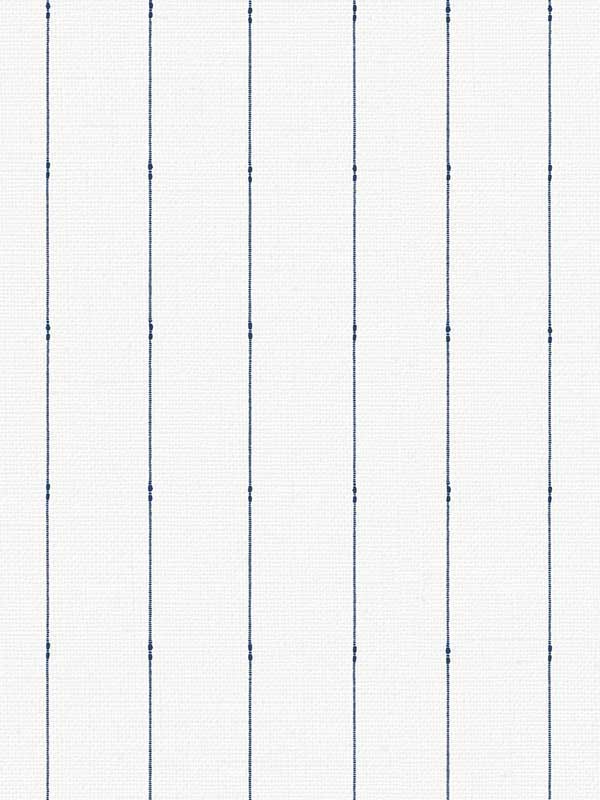 In Stitches Stripe Navy Cream Wallpaper FH4078 by York Wallpaper for sale at Wallpapers To Go