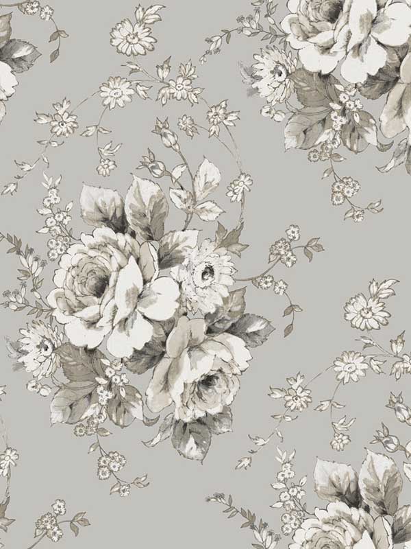 Heritage Rose Taupe Linen Wallpaper FH4089 by York Wallpaper for sale at Wallpapers To Go