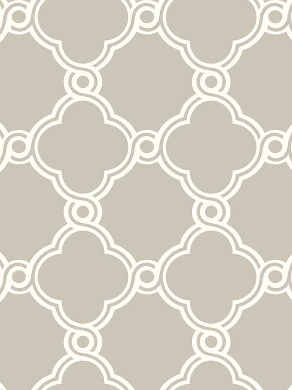 Open Trellis Taupe Wallpaper SS2508 by York Wallpaper for sale at Wallpapers To Go