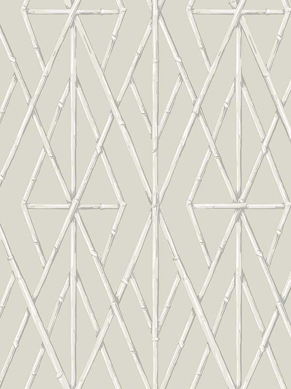 Riviera Bamboo Trellis Cream Wallpaper CV4450 by York Wallpaper for sale at Wallpapers To Go