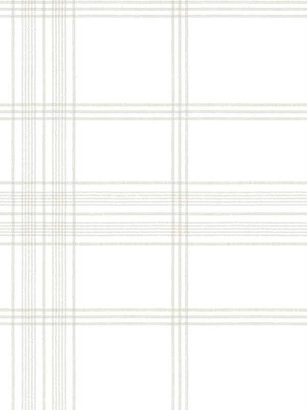 Charter Plaid Off White Wallpaper CV4466 by York Wallpaper for sale at Wallpapers To Go