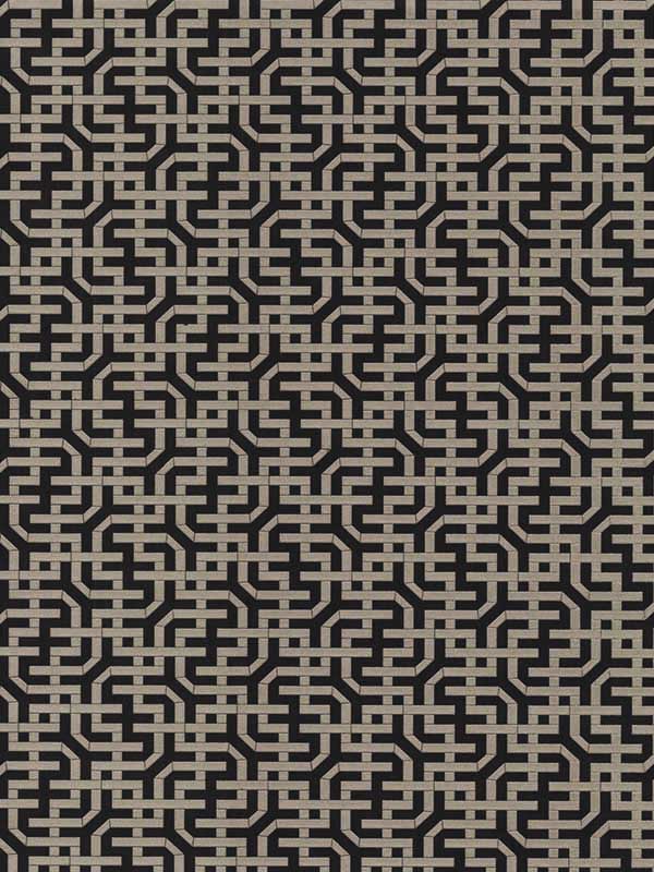 Dynastic Lattice Black Wallpaper 5801 by Ronald Redding Wallpaper for sale at Wallpapers To Go