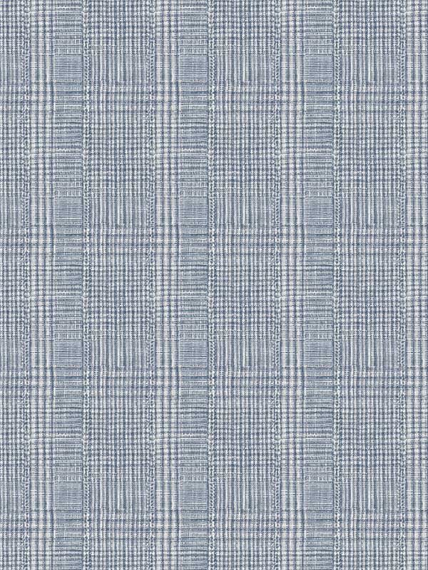 Shirting Plaid Blue Wallpaper HO2167 by Ronald Redding Wallpaper for sale at Wallpapers To Go