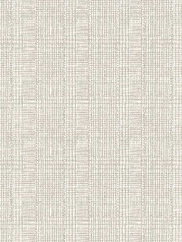 Shirting Plaid Off White Wallpaper HO2169 by Ronald Redding Wallpaper for sale at Wallpapers To Go