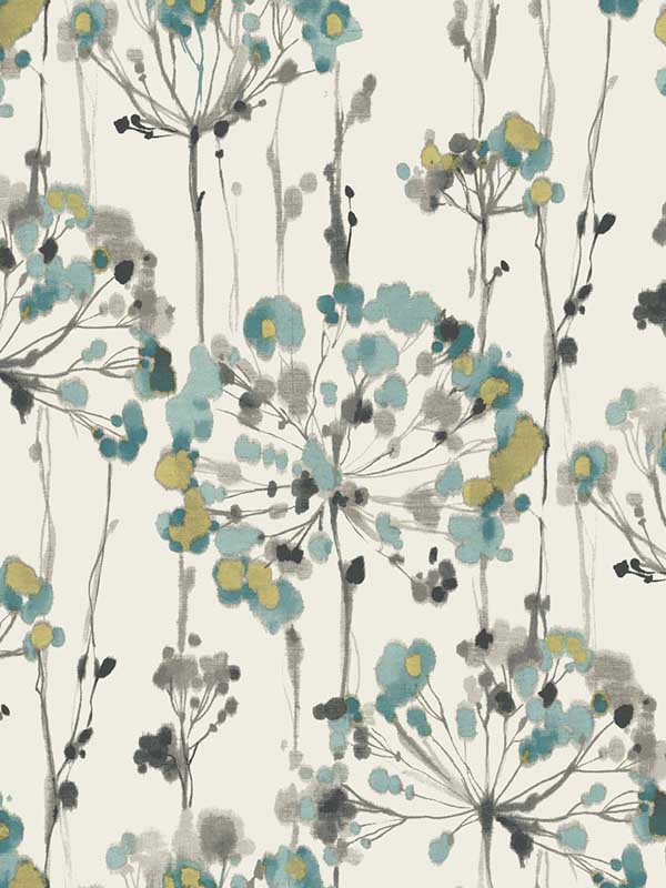 Flourish Turquoise Wallpaper CN2102 by Candice Olson Wallpaper for sale at Wallpapers To Go