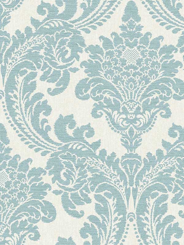Tapestry Damask Teal Wallpaper GR6025 by York Wallpaper for sale at Wallpapers To Go
