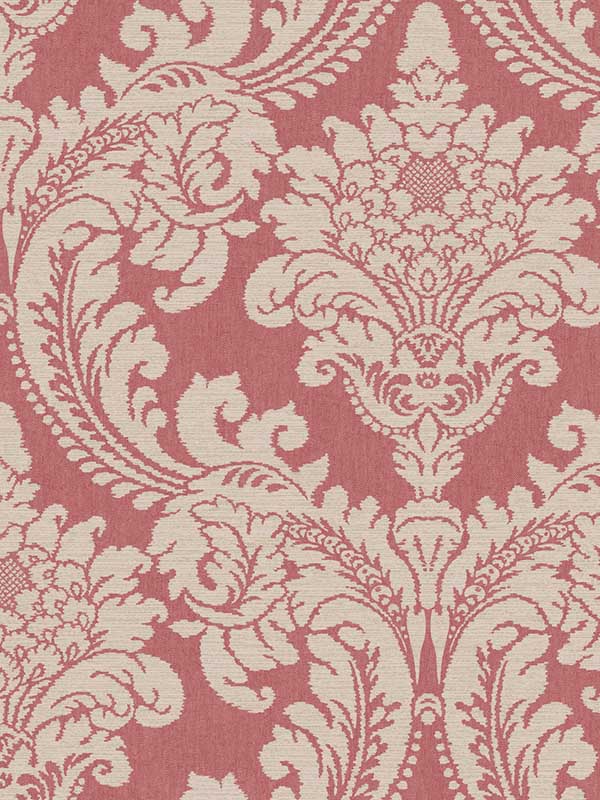 Tapestry Damask Red Wallpaper GR6026 by York Wallpaper for sale at Wallpapers To Go