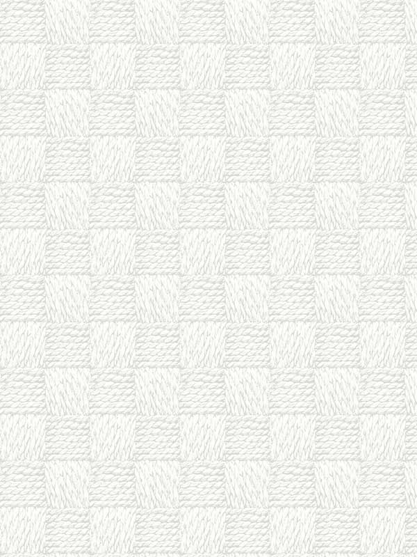 Calabash Light Grey Rope Basketweave Wallpaper 292780808 by A Street Prints Wallpaper for sale at Wallpapers To Go