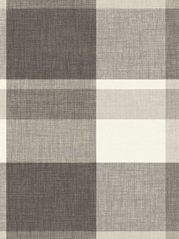 Madaket Charcoal Plaid Wallpaper 292781100 by A Street Prints Wallpaper for sale at Wallpapers To Go