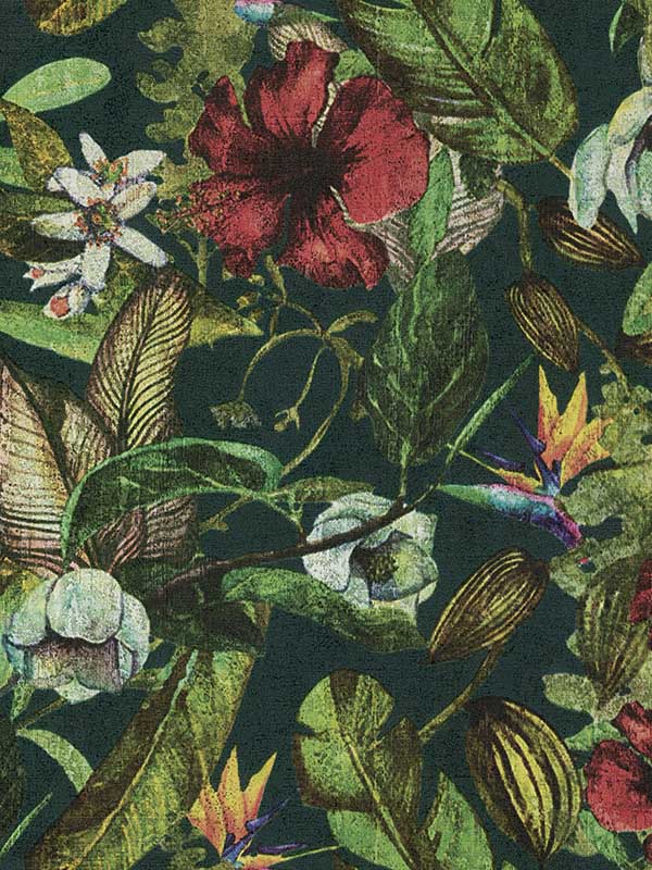 Kailano Multicolor Botanical Wallpaper 2979372165 by Advantage Wallpaper for sale at Wallpapers To Go