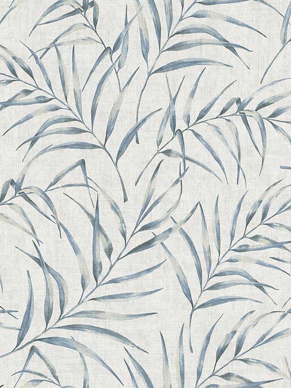 Lani Blue Fronds Wallpaper 2979373351 by Advantage Wallpaper for sale at Wallpapers To Go