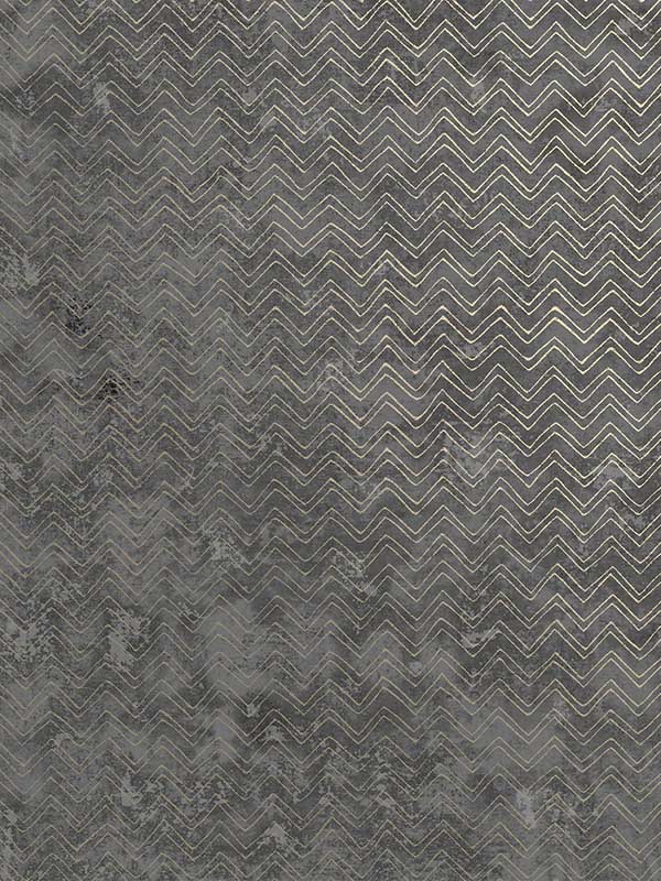 Luna Charcoal Distressed Chevron Wallpaper 292700601 by Brewster Wallpaper for sale at Wallpapers To Go
