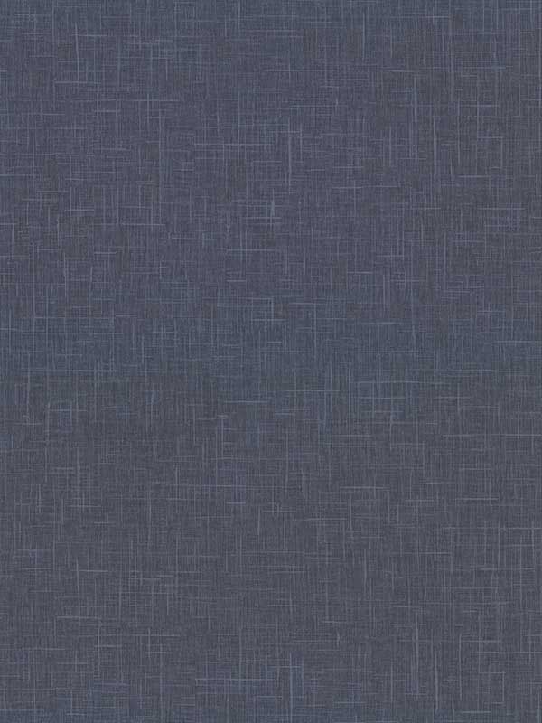 Linville Navy Faux Linen Wallpaper 29451137 by Warner Wallpaper for sale at Wallpapers To Go