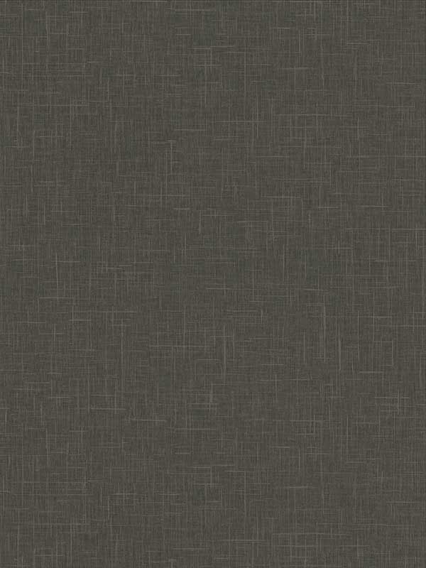 Linville Charcoal Faux Linen Wallpaper 29451139 by Warner Wallpaper for sale at Wallpapers To Go