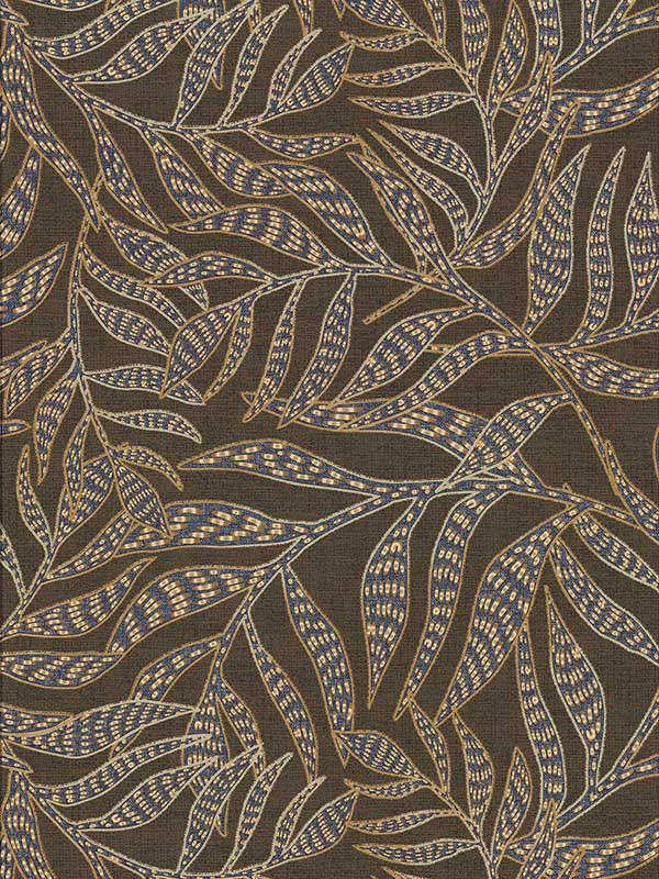 Montrose Brown Leaves Wallpaper 391550 by Eijffinger Wallpaper for sale at Wallpapers To Go
