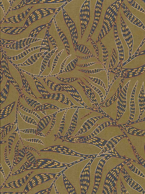 Montrose Olive Leaves Wallpaper 391551 by Eijffinger Wallpaper for sale at Wallpapers To Go