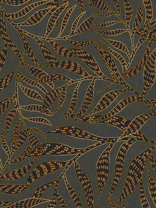 Montrose Multicolor Leaves Wallpaper 391553 by Eijffinger Wallpaper for sale at Wallpapers To Go
