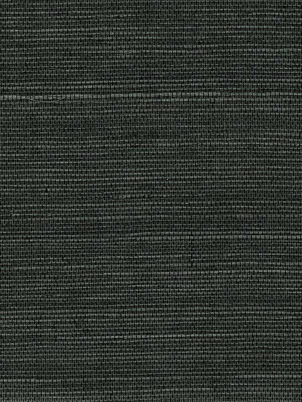 Kowloon Charcoal Sisal Grasscloth Wallpaper 40180033 by Advantage Wallpaper for sale at Wallpapers To Go