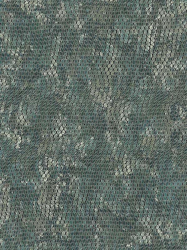 Viper Teal Snakeskin Wallpaper 300522 by Eijffinger Wallpaper for sale at Wallpapers To Go