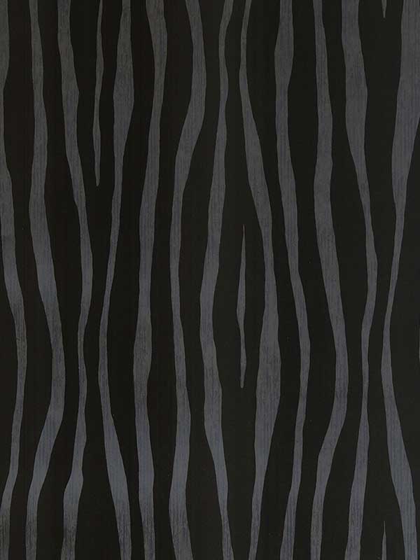 Burchell Black Zebra Flock Wallpaper 300550 by Eijffinger Wallpaper for sale at Wallpapers To Go