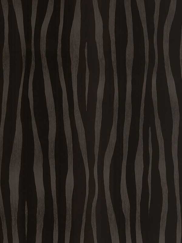 Burchell Chocolate Zebra Flock Wallpaper 300551 by Eijffinger Wallpaper for sale at Wallpapers To Go